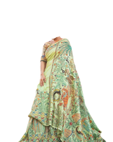 Pure Tussar Silk print saree